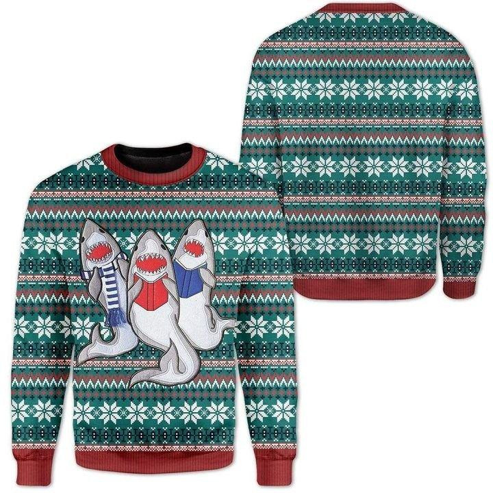 Shark Ugly Christmas Sweater, Perfect Holiday Gift