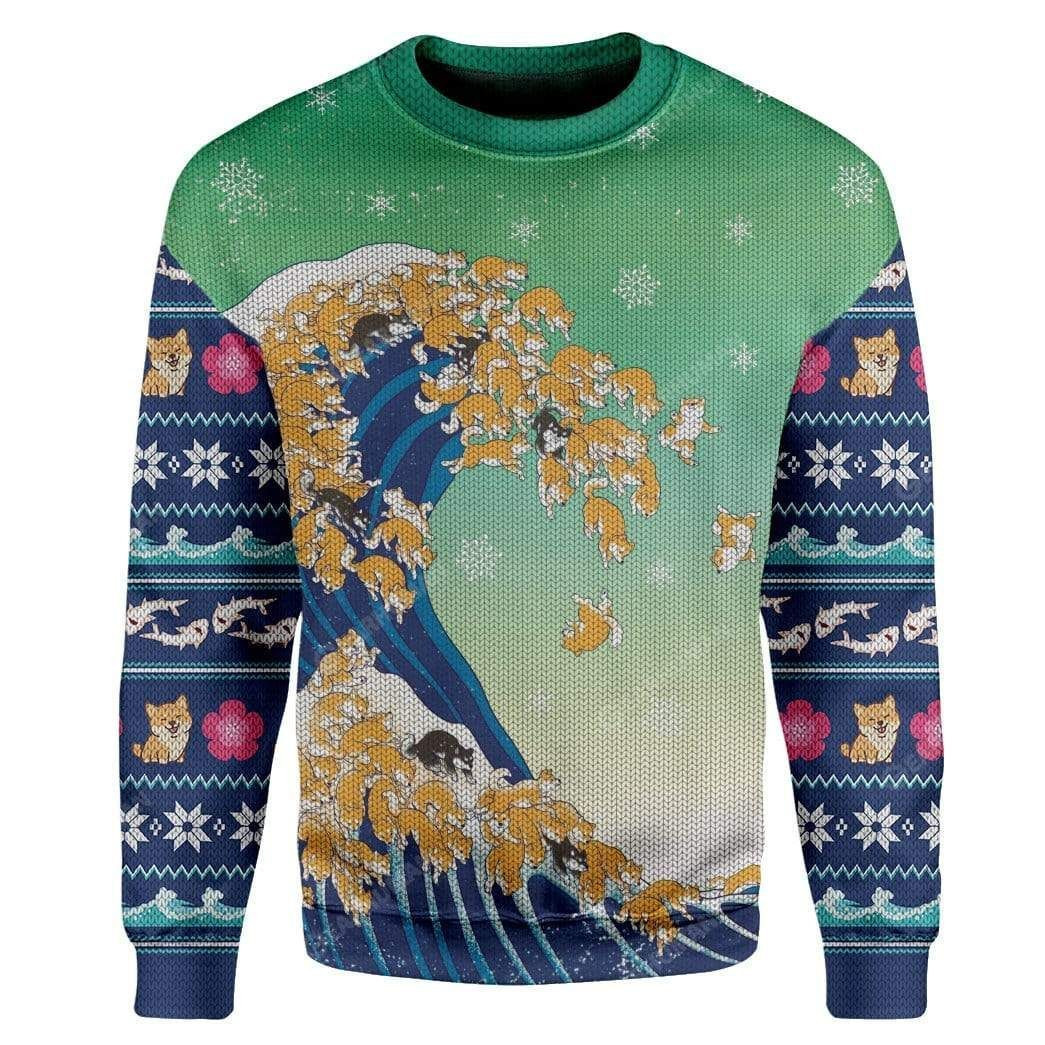 Shiba Ugly Christmas Sweater,