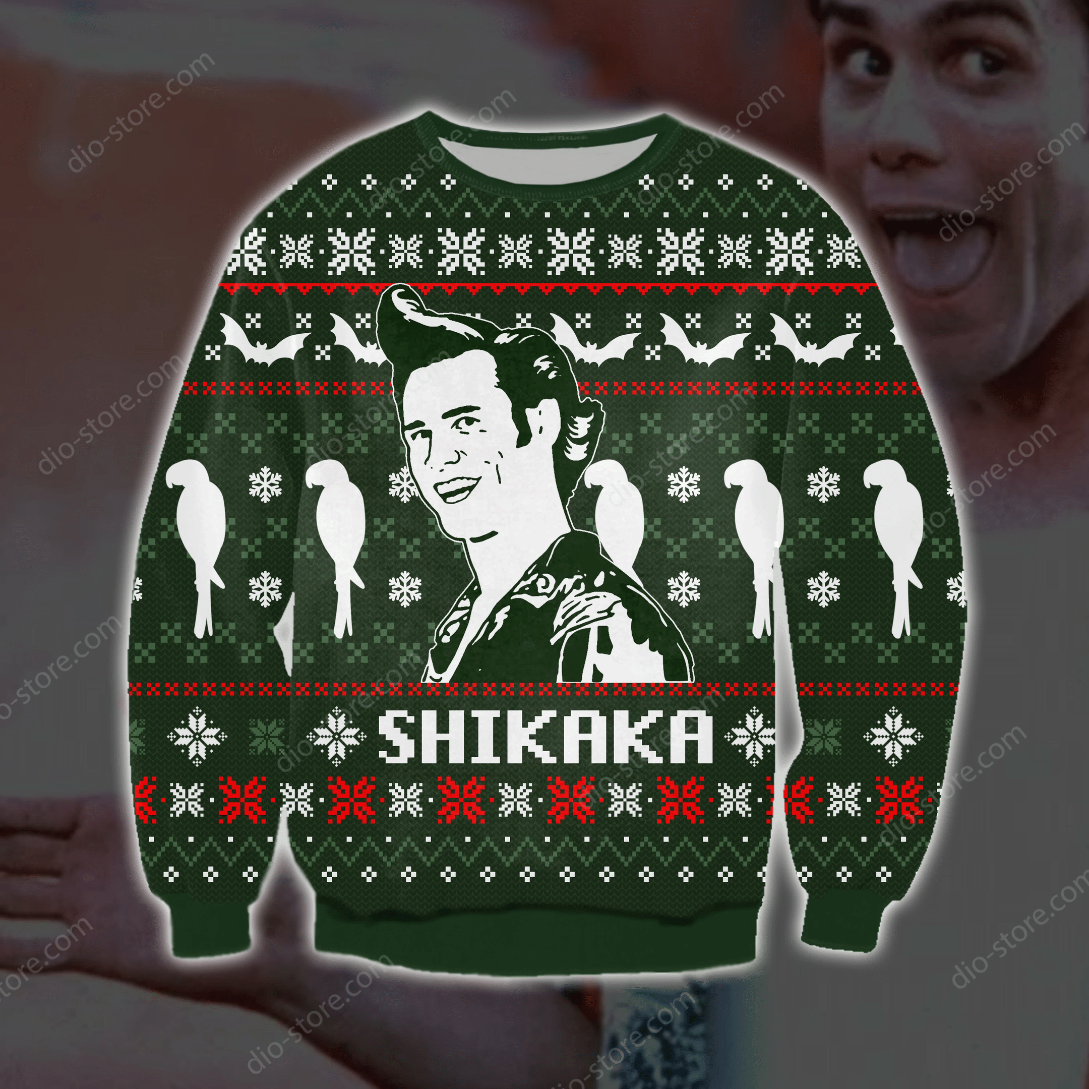 Shikaka Knitting Pattern 3D Print Ugly Christmas Sweater
