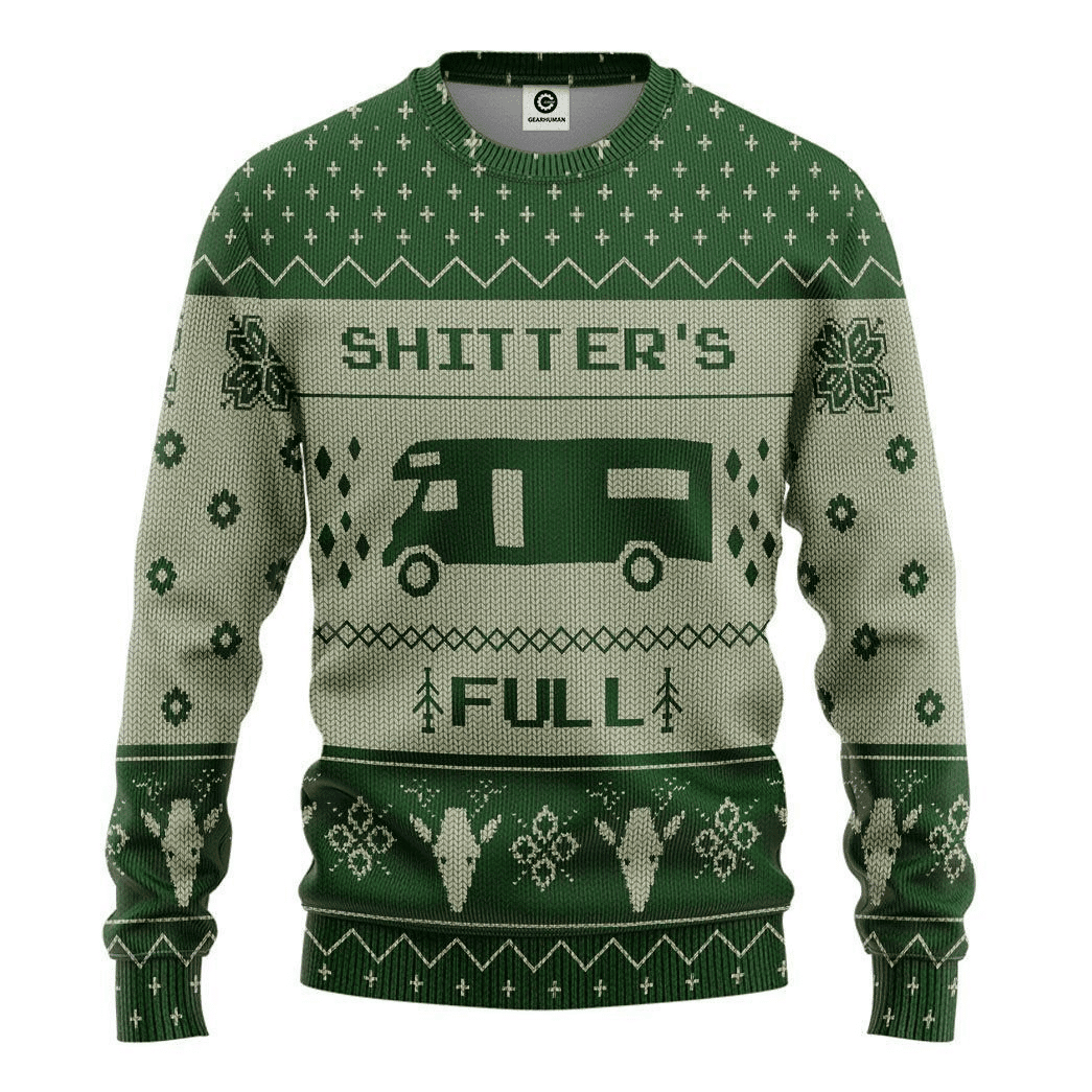 Shitters Full Ugly Christmas Sweater Perfect Holiday Gift