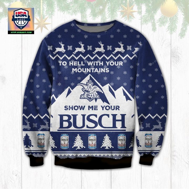 Show Me Your Busch Ugly Christmas Sweater
