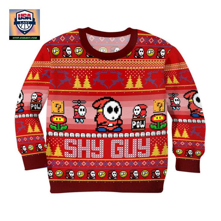 Shy Guy Super Mario Christmas Sweater