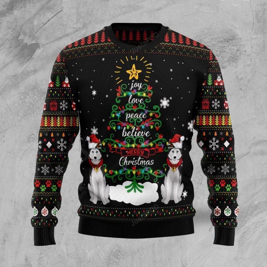 Siberian Husky Ugly Christmas Sweater, Perfect Holiday Gift