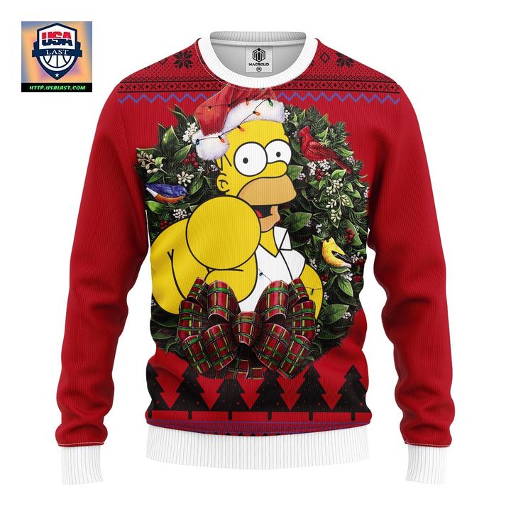 Simpsons Homer Noel Mc Ugly Christmas Sweater Thanksgiving Gift