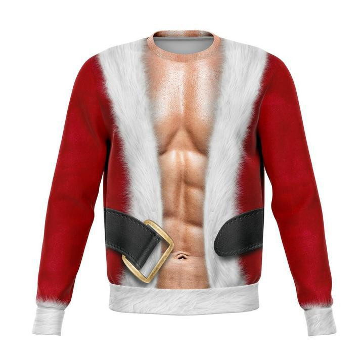 Six Packs Ugly Christmas Sweater, Perfect Holiday Gift