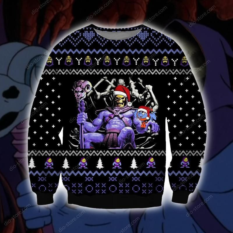 Skeletor 3D Print Christmas Ugly Christmas Sweater,
