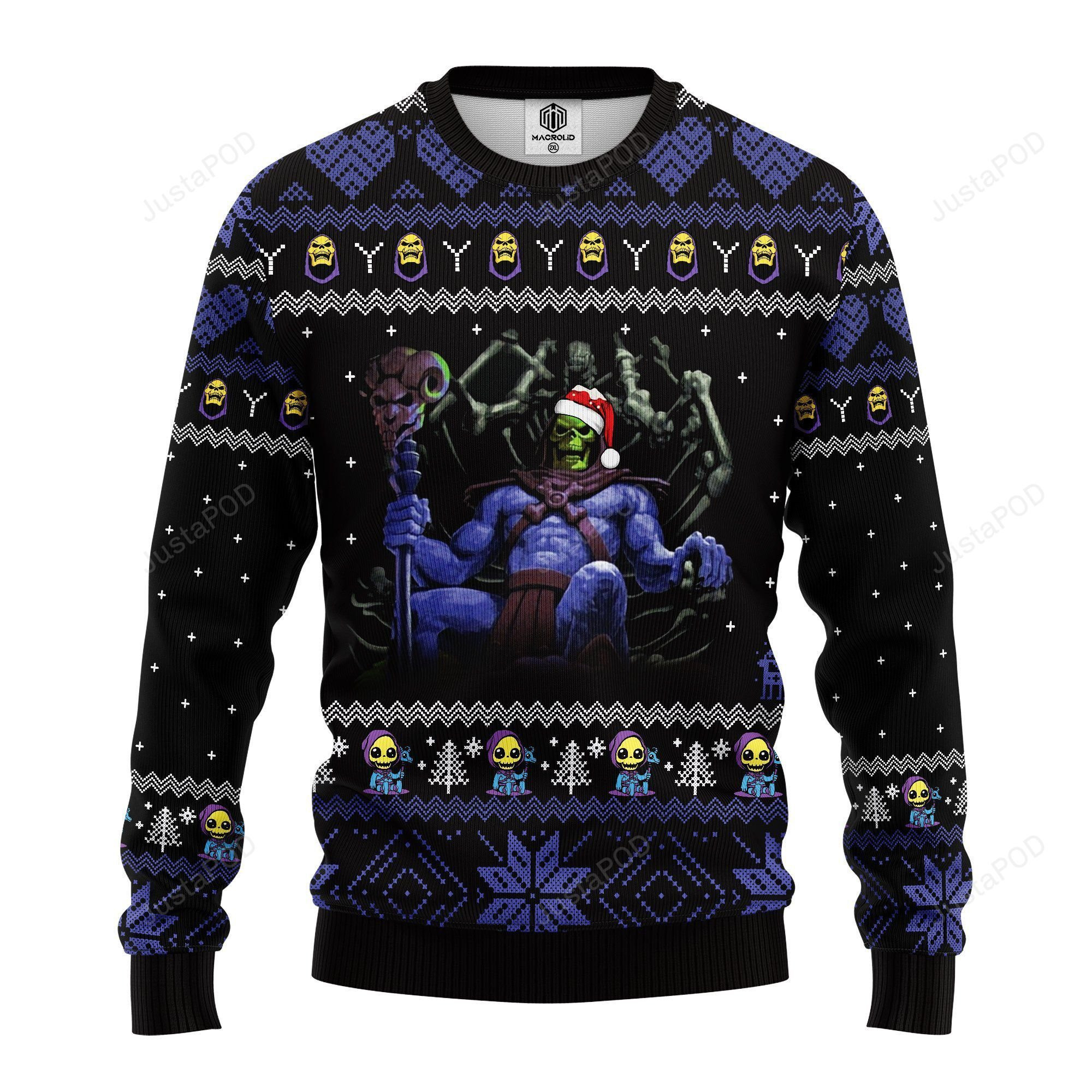 Skeletor Ugly Christmas Sweater, Perfect Holiday Gift