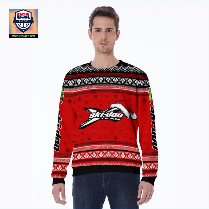 Ski-doo Team Red 3D Ugly Christmas Sweater