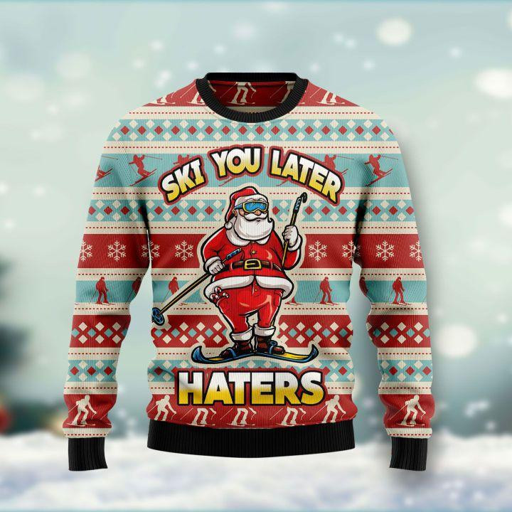 Ski You Later  Ugly Christmas Sweater, Perfect Holiday Gift