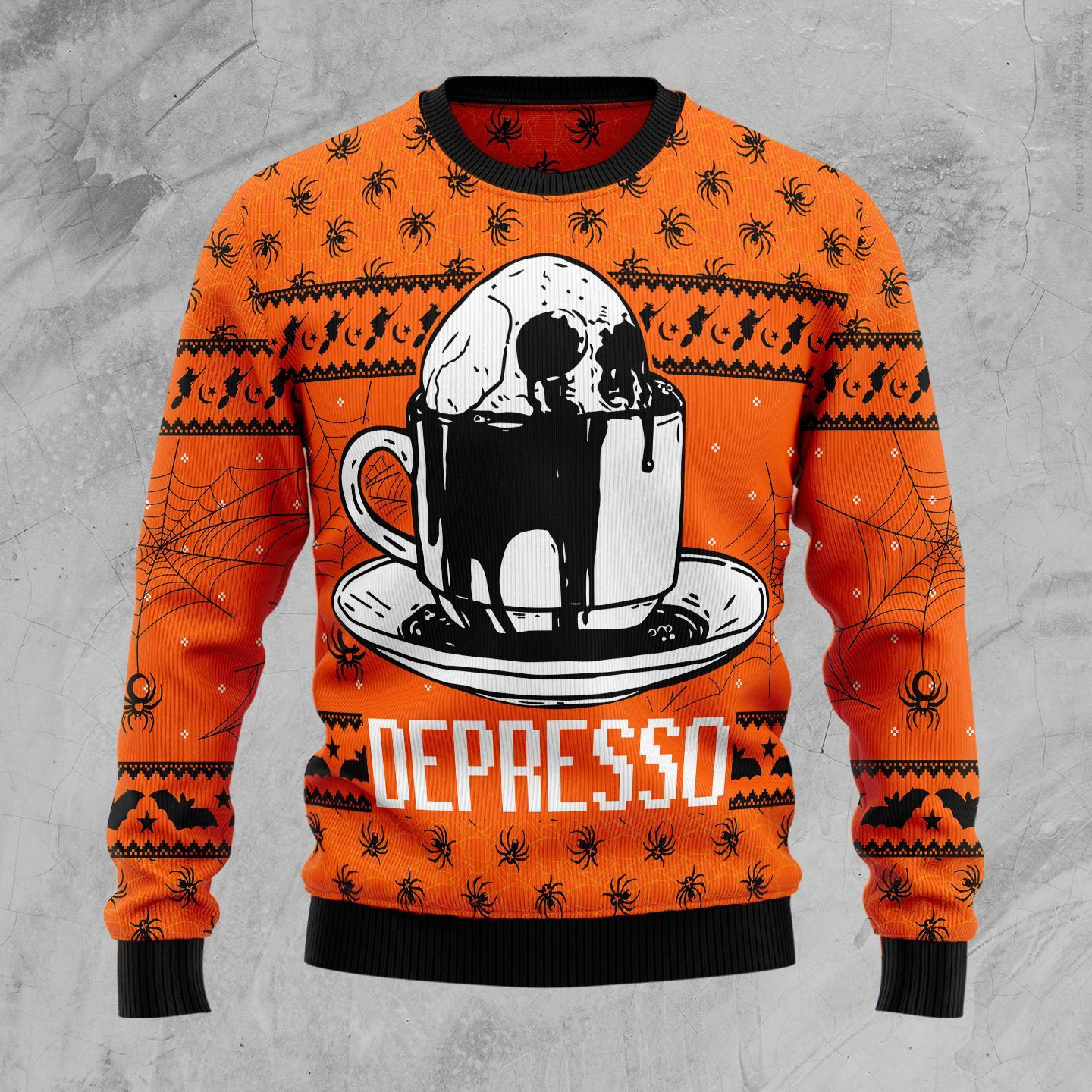 Skull Coffee Ugly Christmas Sweater,