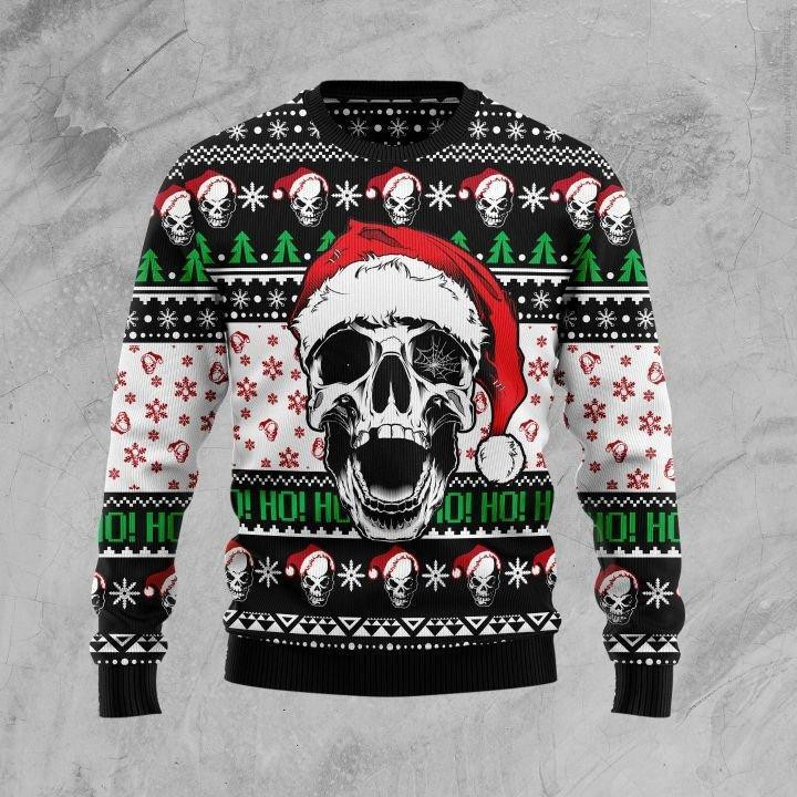 Skull Ugly Christmas Sweater, Perfect Holiday Gift