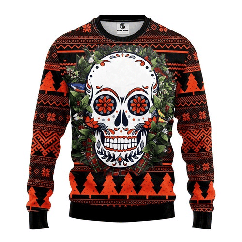 Skull Ugly Christmas Sweater, Perfect Holiday Gift