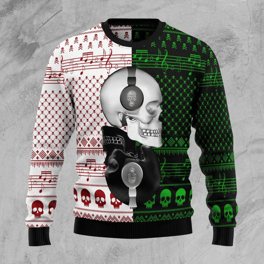 Skull Ugly Christmas Sweater, Perfect Holiday Gift