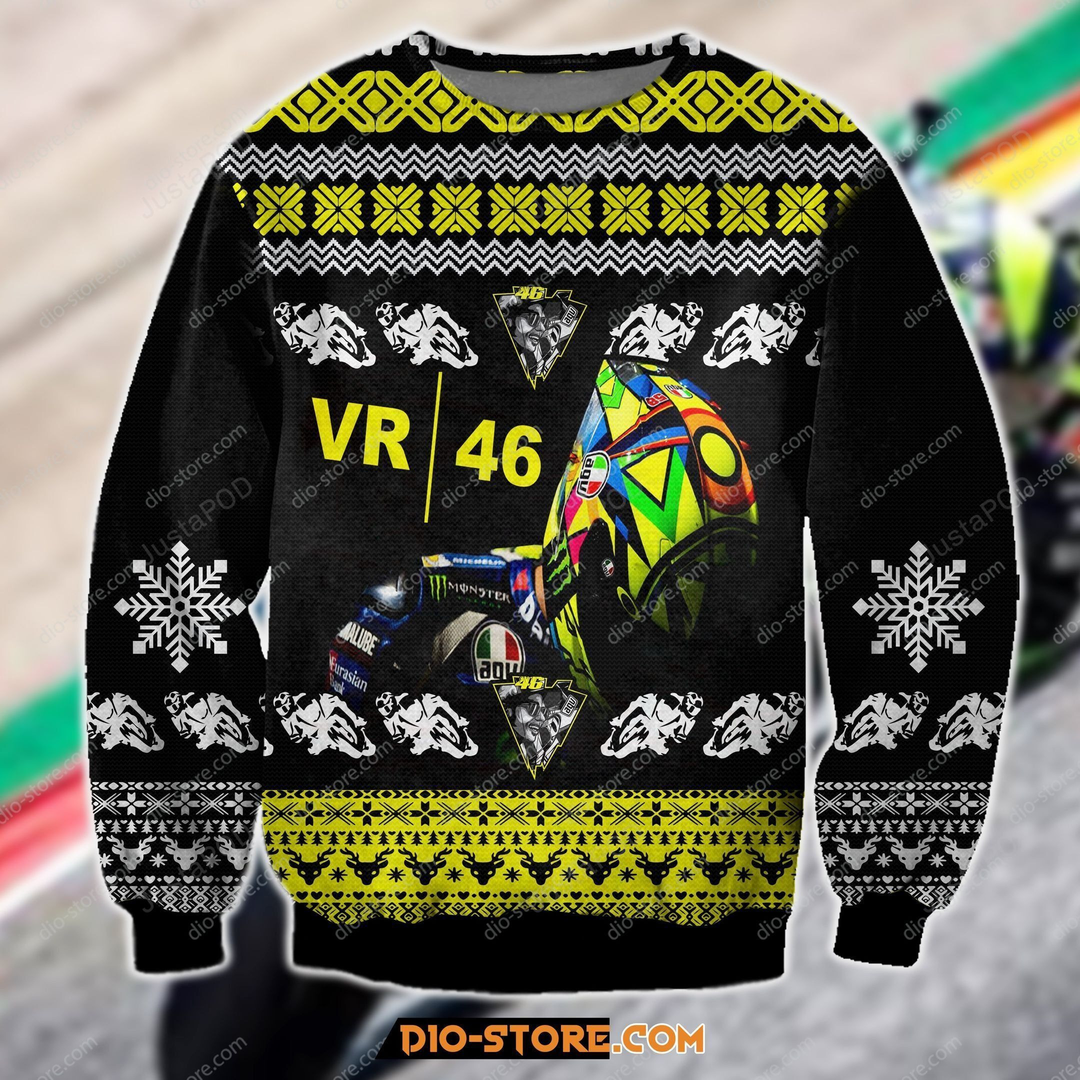 Sky Racing Vr46 Ugly Christmas Sweater, Perfect Holiday Gift