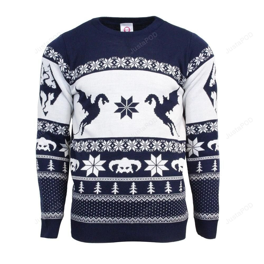 Skyrim Christmas Ugly Christmas Sweater Perfect Holiday Gift