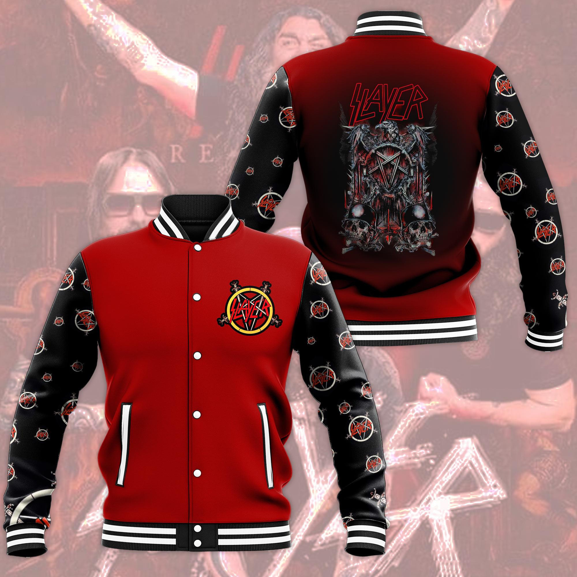 Slayer Fashion Baseball Jacket for Men & Women | Music Band Fan Gift