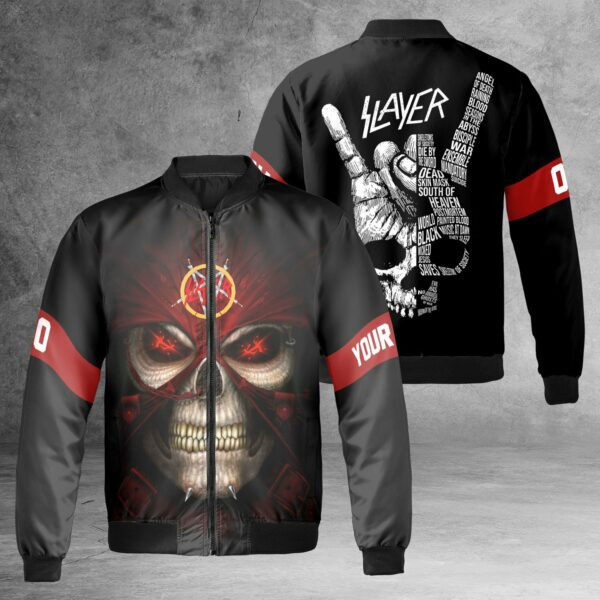 Slayer Rock Band Personalized Bomber Jacket | Streetwear Jacket for Men & Women | Fan Gift
