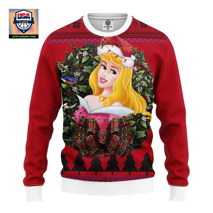 Sleeping Beauty Princess Noel Mc Ugly Christmas Sweater Thanksgiving Gift