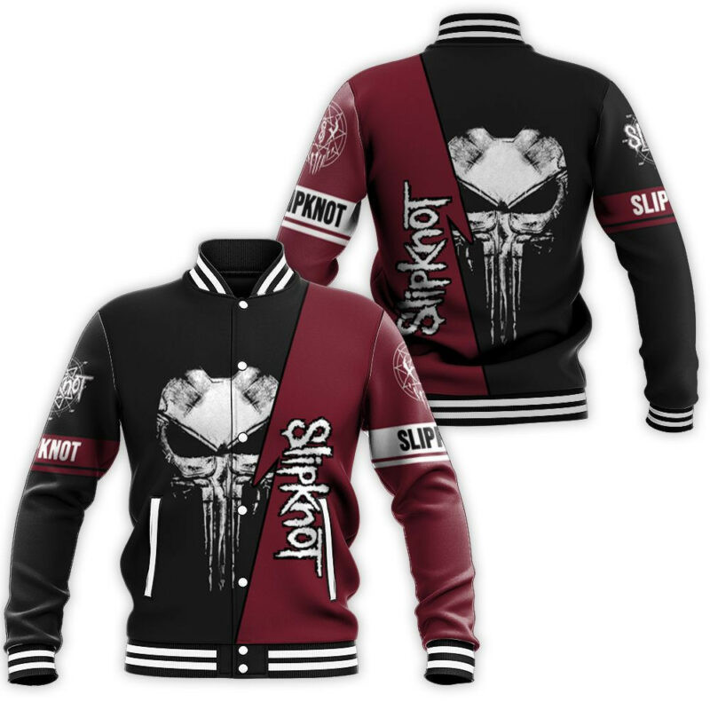 Slipknot Heavy Metal Band Skull 3D Baseball Jacket for Men & Women | Music Fan Gift
