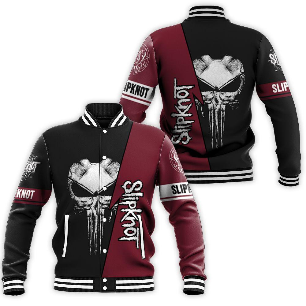 Slipknot Heavy Metal Band Skull For Fan 3d Baseball Jacket Fashion Baseball Jacket for Men & Women | Music Fan Gift