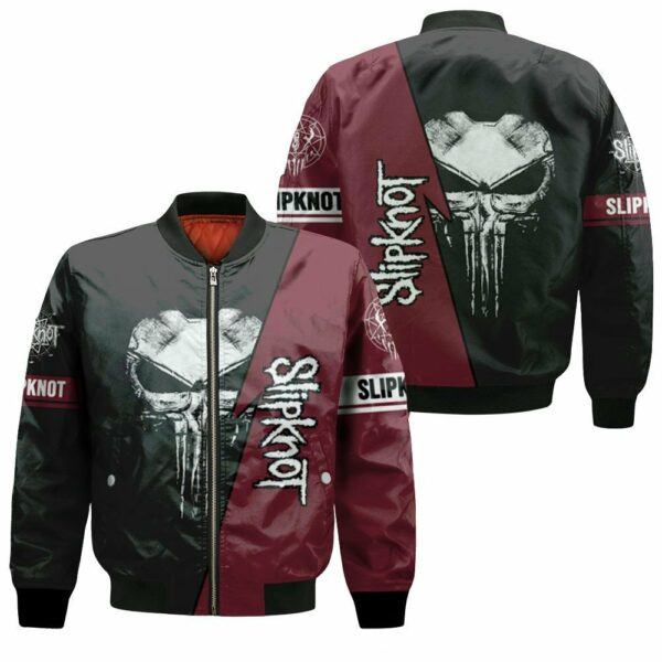 Slipknot Heavy Metal Band Skull For Fan 3D Bomber Jacket | Streetwear Jacket for Men & Women | Fan Gift