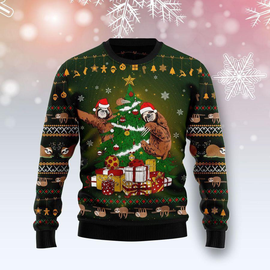 Sloth Christmas Tree  Ugly Christmas Sweater, Perfect Holiday Gift