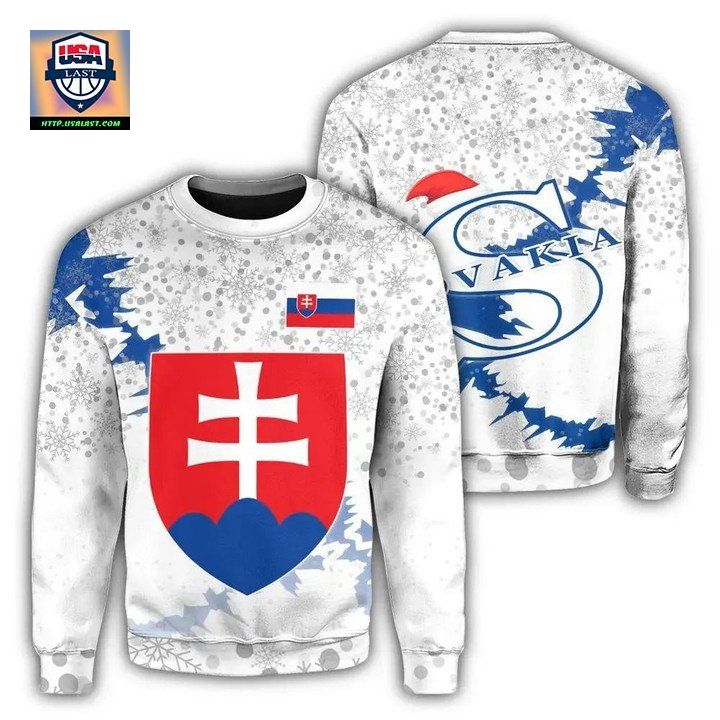 Slovakia Christmas Coat Of Arms Sweater X Style J78