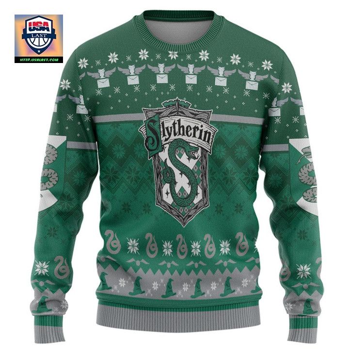 Slytherin Harry Potter Green Christmas Sweater
