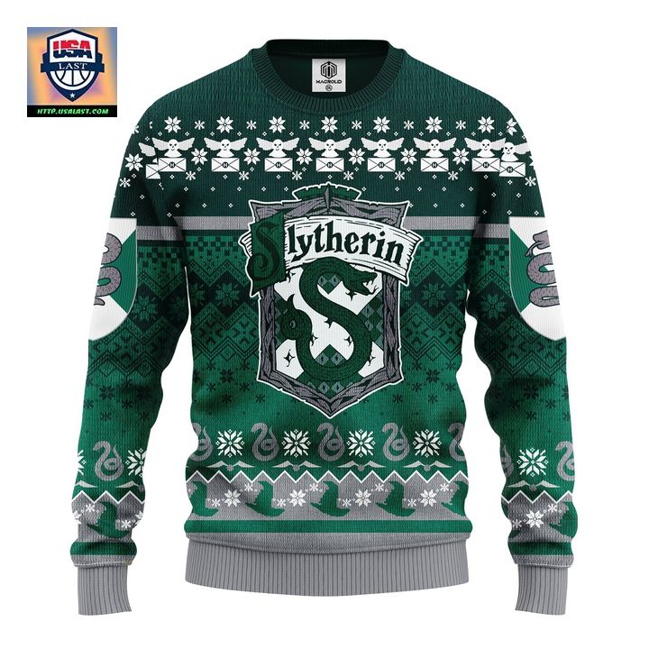 Slytherin Harry Potter Ugly Christmas Sweater Amazing Gift Idea Thanksgiving Gift