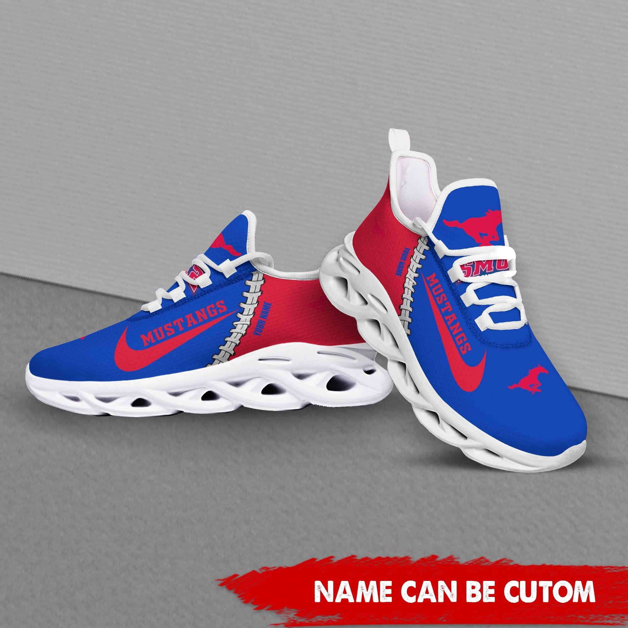 SMU Mustangs Max Soul Shoes Sneakers for Men And Women – Casual Shoes, Streetwear Shoes - Image 4