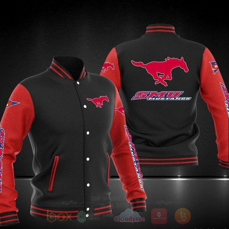 SMU Mustangs Varsity Baseball Jacket for Men & Women | NCAA Team Fan Gift