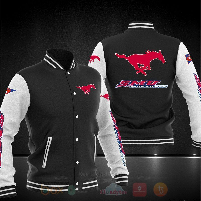 SMU Mustangs Varsity Baseball Jacket for Men & Women | NCAA Team Fan Gift