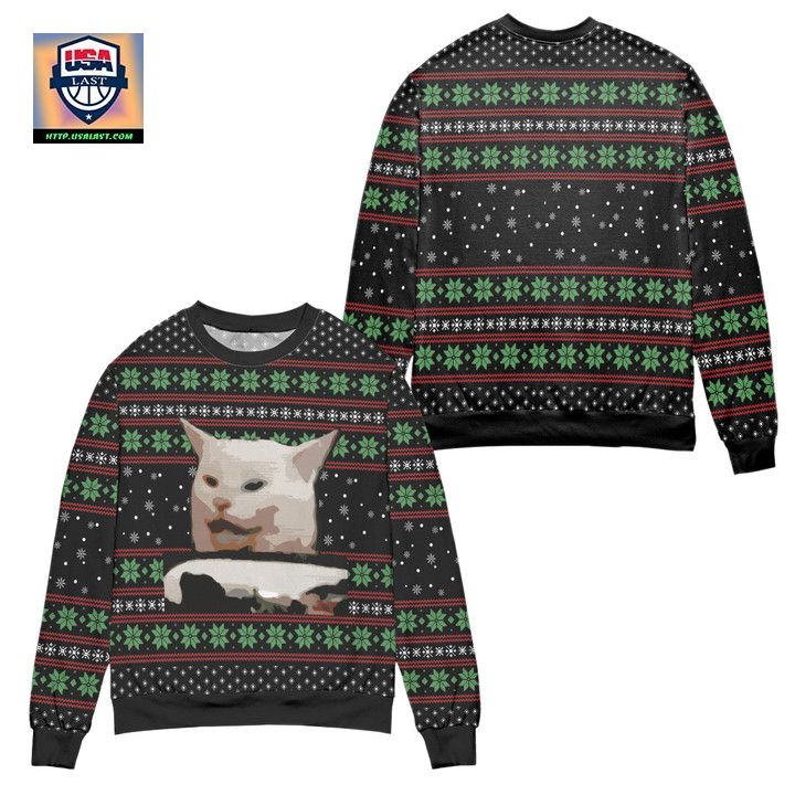 Smudge The Cat Ugly Christmas Sweater