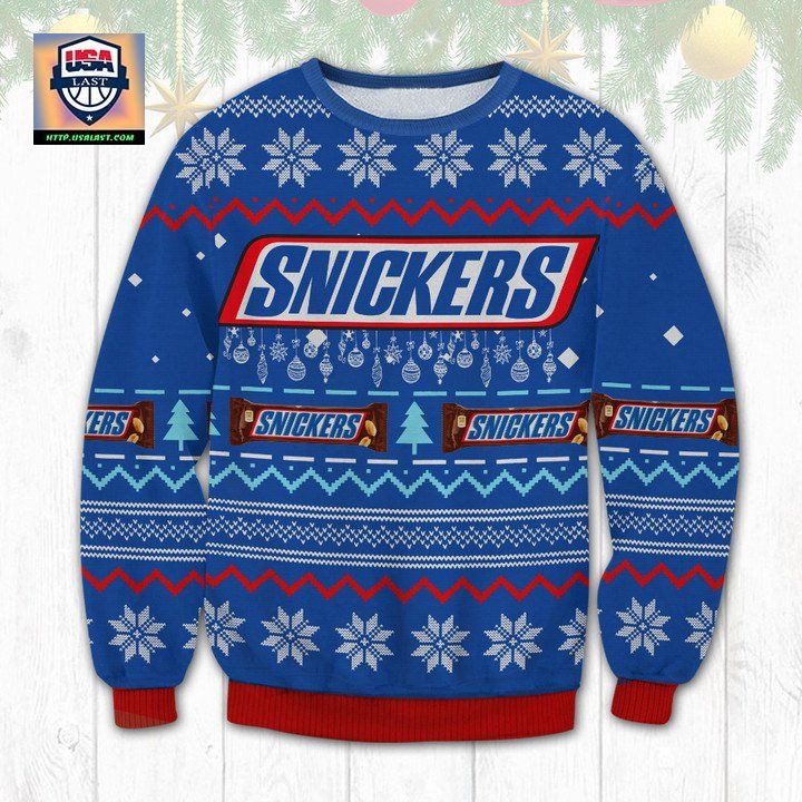 Snickers Chocolate Bar Ugly Christmas Sweater