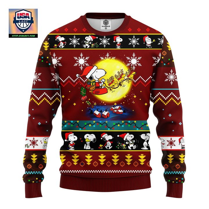 Snooby Moon Ugly Christmas Sweater Red 1 Amazing Gift Idea Thanksgiving Gift