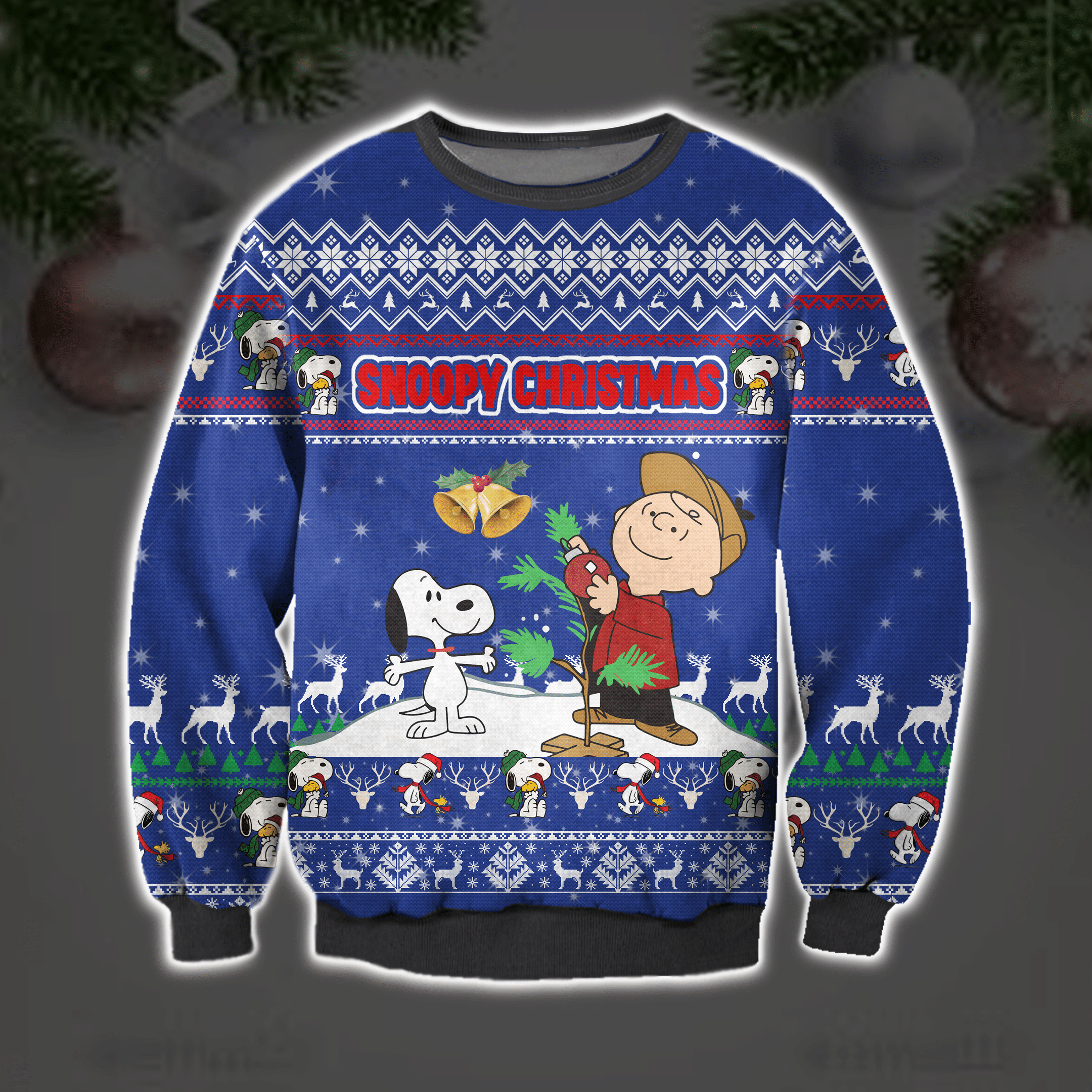 Snoopy And Charlie Brown Ugly Christmas Sweater