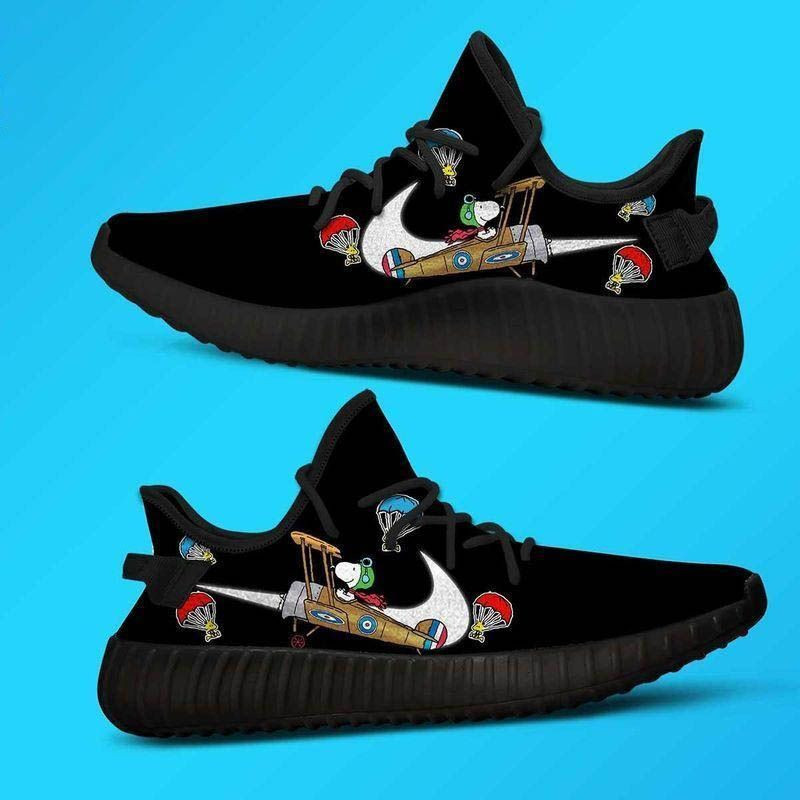 Snoopy Black Shoes Sneakers