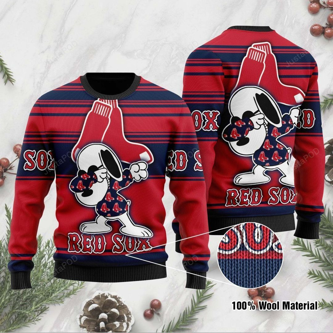 Snoopy Boston Red Sox Ugly Christmas Sweater, Perfect Holiday Gift