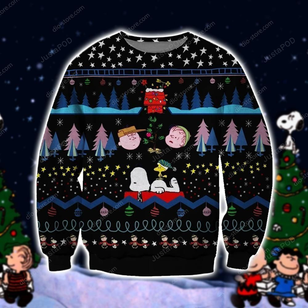 Snoopy Knitting Pattern 3D Print Ugly Christmas Sweater, Perfect Holiday Gift