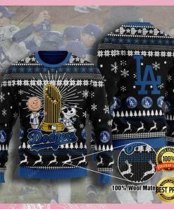 Snoopy Los Angeles Dodgers Champion Ugly Christmas Sweater, Perfect Holiday Gift
