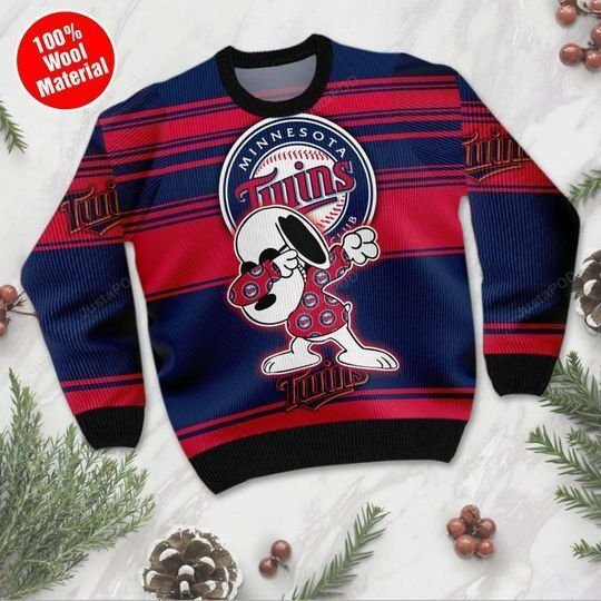 Snoopy Minnesota Twins Ugly Christmas Sweater, Perfect Holiday Gift