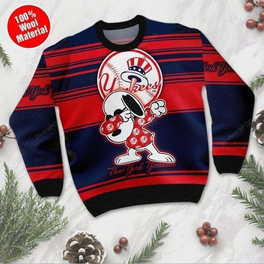 Snoopy New York Yankees Ugly Christmas Sweater, Perfect Holiday Gift
