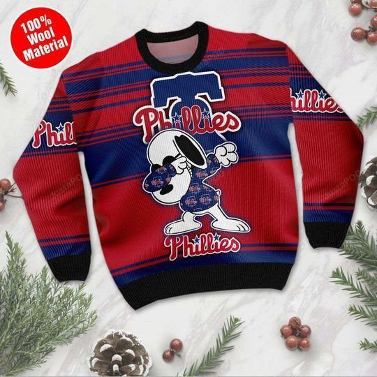 Snoopy Philadelphia Phillies Ugly Christmas Sweater, Perfect Holiday Gift
