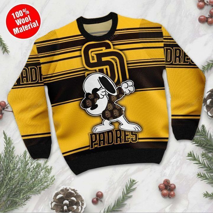 Snoopy San Diego Padres Ugly Christmas Sweater, Perfect Holiday Gift