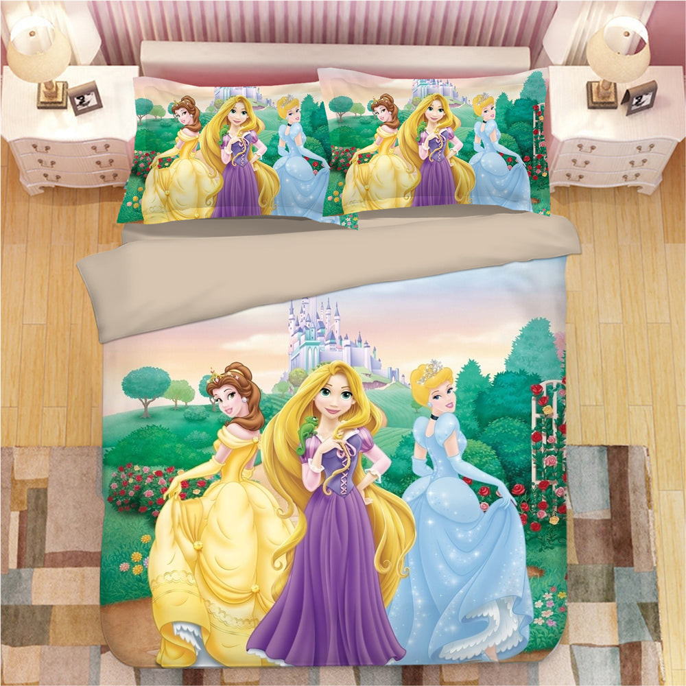 Snow White Princess Beauty Duvet Cover Quilt Cover Pillowcase Bedding Set Bed Linen Home Bedroom Decor