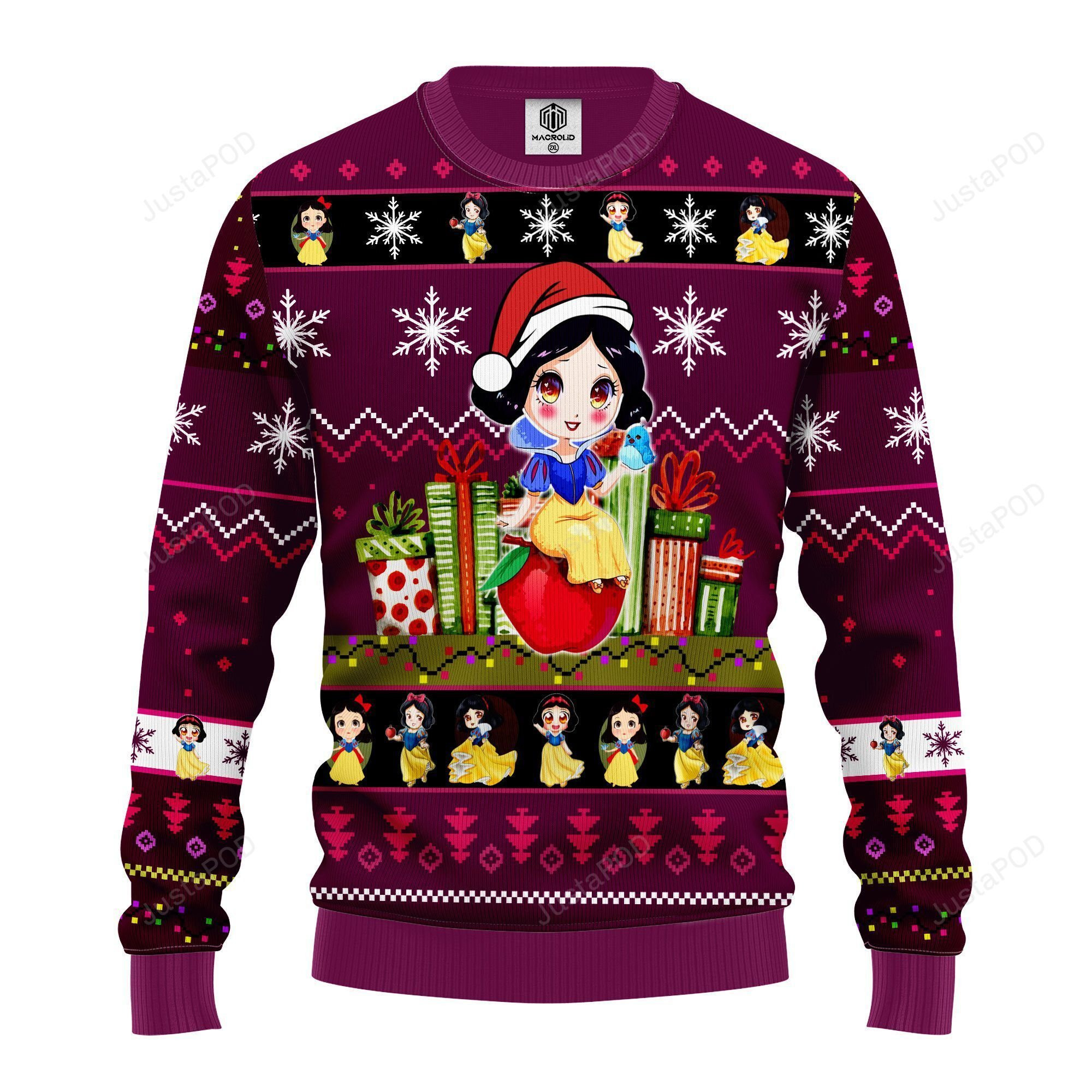 Snow White Ugly Christmas Sweater, Perfect Holiday Gift