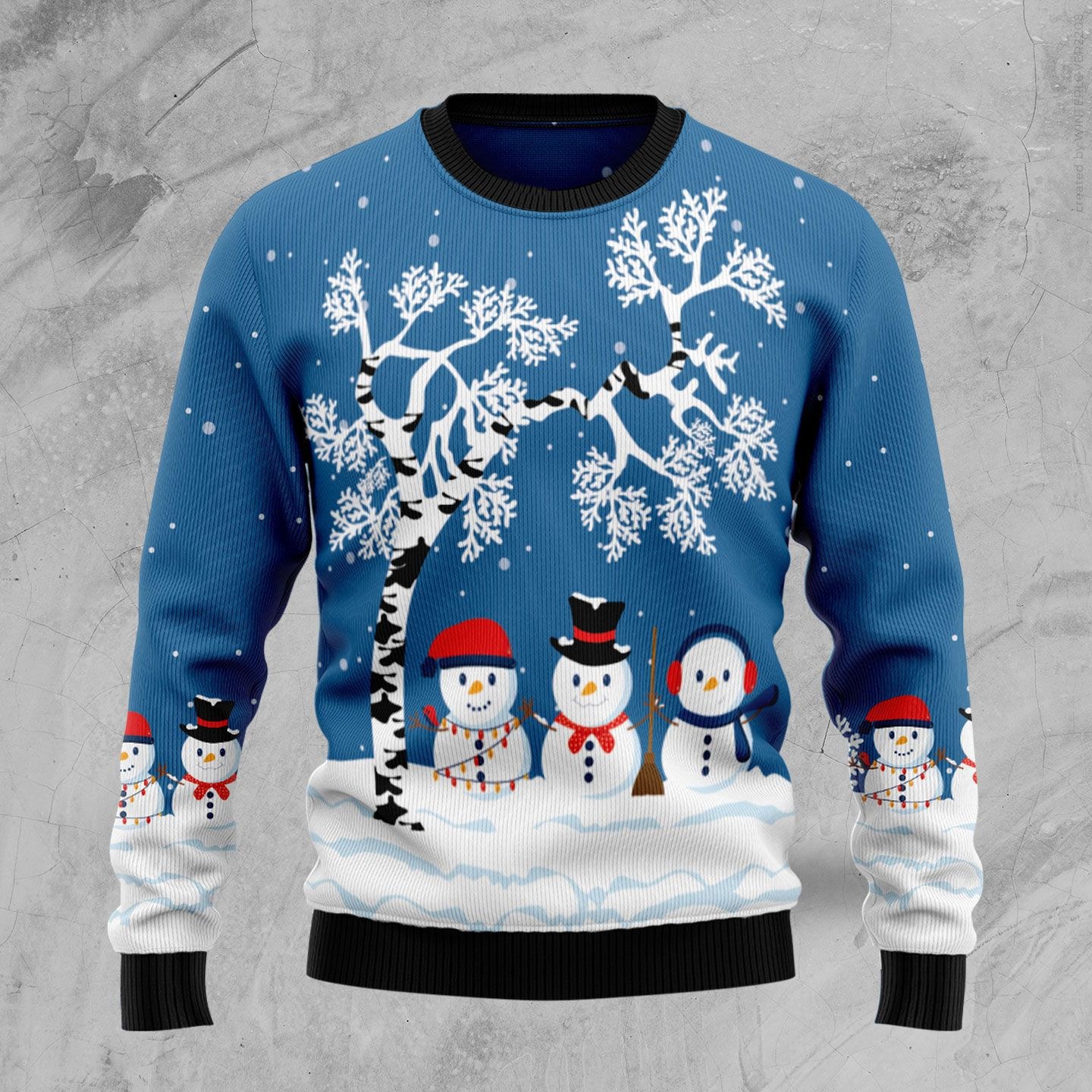 Snowman Beauty Ugly Christmas Sweater, Perfect Holiday Gift