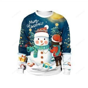 Snowman Ugly Christmas Sweater, Perfect Holiday Gift