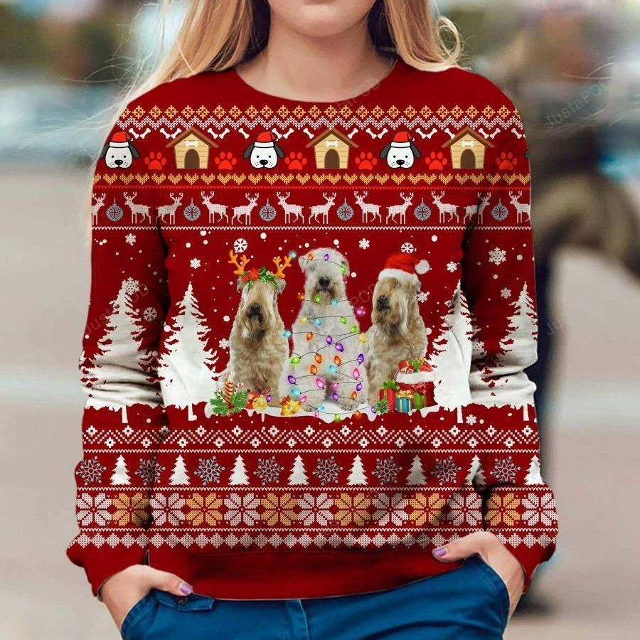 Soft Coated Wheaten Terrier Xmas Ugly Christmas Sweater,