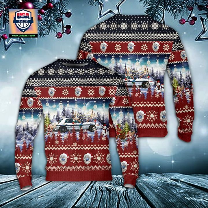 Soldotna Police Department Soldotna Alaska Christmas AOP Sweater
